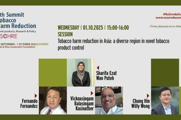 THR in Asia: a diverse region in novel tobacco product control | Session
